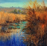 Tahir Bilal Ummi, 18 x 18 Inch, Oil on Canvas, Landscape Painting, AC-TBL-096